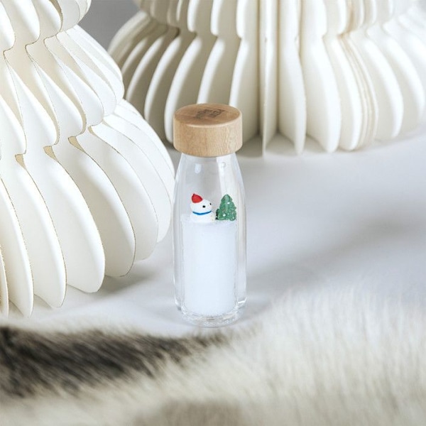 Petit Boum | Sensorisk flaska move Winter Hiver - Vit - 14 x 4 cm Vit
