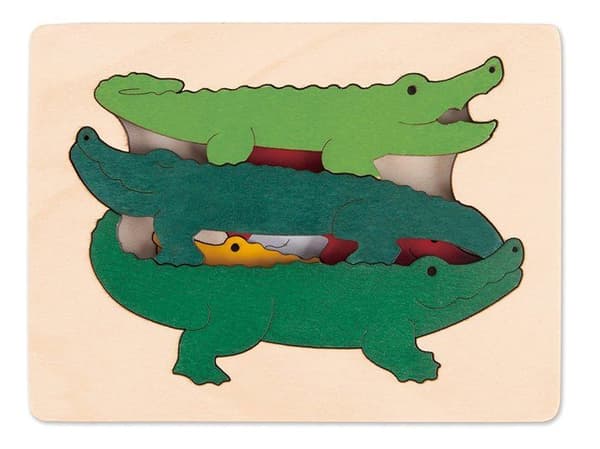 Hape Legetøj - Puslespil - Krokodiller - HAPE