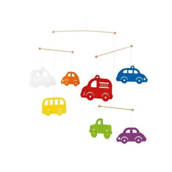 Trämobil - SELECTA - Flerfärgade bilar - För bebisar - Från födseln