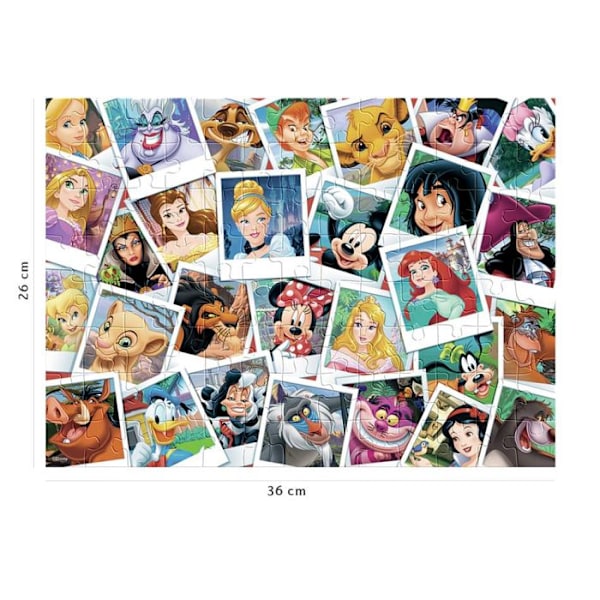 Disney 100 palanappaa - NATHAN - Suuri perhe - Animaatiot ja sarjakuvat - 36x26 cm Flerfärgad