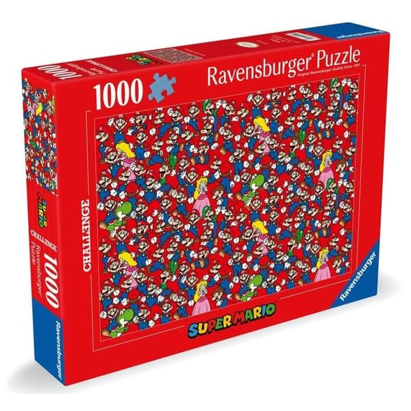 Puzzle 1000 brikker Challenge Ravensburger Super Mario Flerfärgad