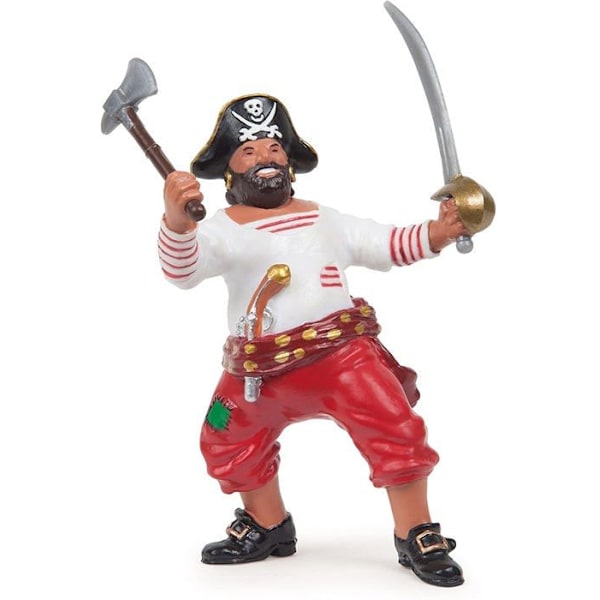 Axe Corsair Figurine - PAPO - Leksak för 3-åriga barn - Handmålad Flerfärgad