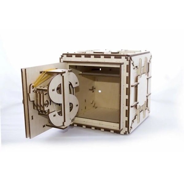 UGEARS Träskåp - Mekaniskt 3D-pussel - Funktionellt - Brun - 179 bitar Beige