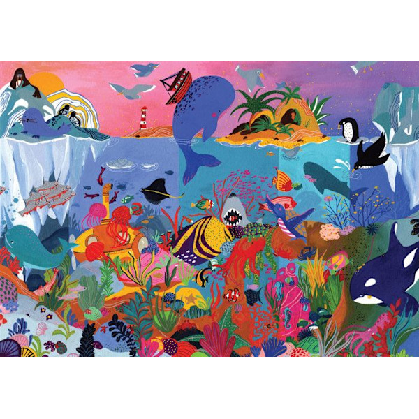 Puzzle Michèle Wilson - Alla haven av Mathilde Joly - WILSON JEUX kastanj