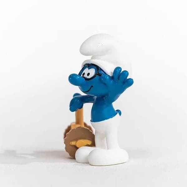 Figurine Smurf: Travl Smurf Enfärgad
