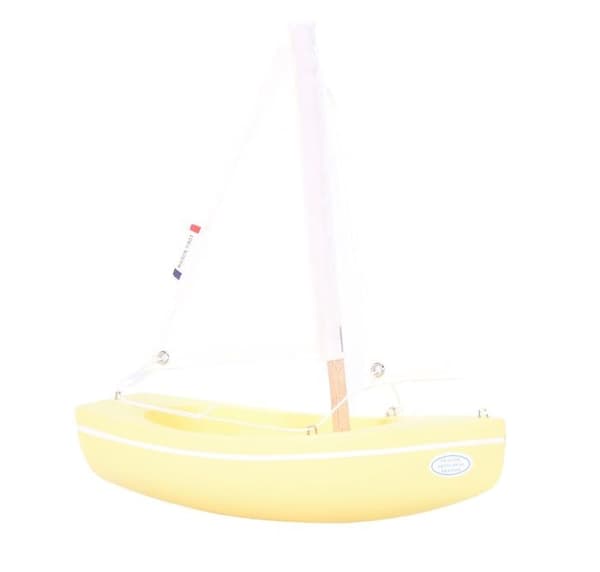 Maison Tirot - Båd Le Sloop jaune 21cm - TIROT Gul