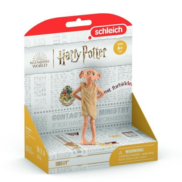 Dobby, figur från Harry Potter®-universumet, 13985, för barn från 6 år och uppåt, 3,5 x 3 x 8 cm - Schleich WIZARDING WORLD Flerfärgad