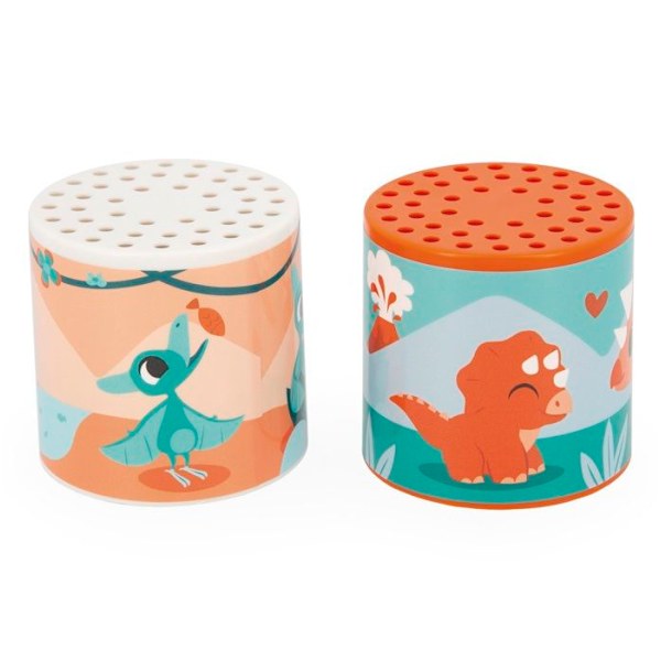 Janod - 2 Rrr Dino lådor - JURATOYS Orange