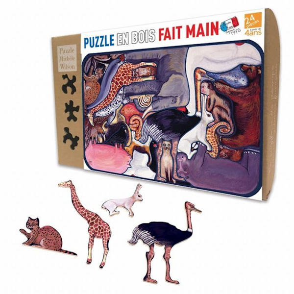 Puzzle Michèle Wilson - Eläimet villiintyneinä - WILSON PELOT Flerfärgad