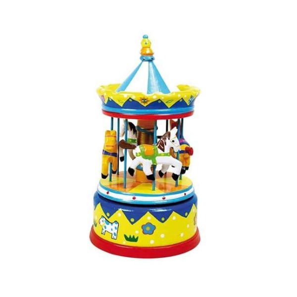 Speldosa - ULYSSE - Gul karusell - Blandat - Barn - Ø10 x 22 cm