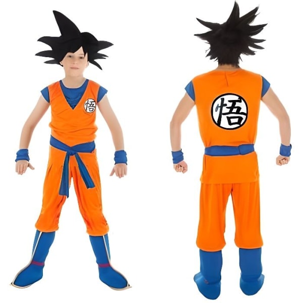 Goku Boy Kostym - Dragon Ball - Skön karaktär - Polyester - Vit - Orange