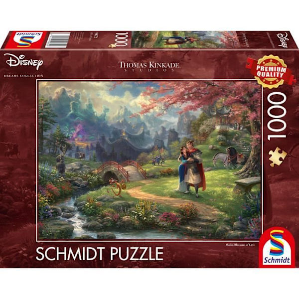Palapelit - SCHMIDT SPIELE - Disney, Mulan - 1000 palasta Enfärgad