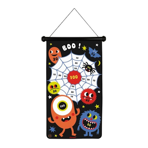 Janod - Magnetisk darttavla - Monster - JURATOYS Svart