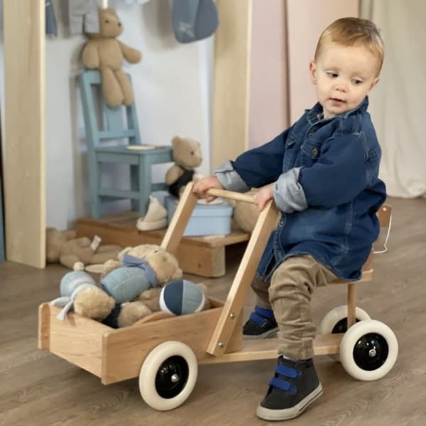 Egmont Toys - Walker med träbricka Beige