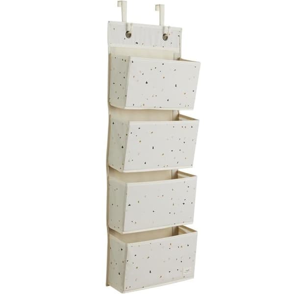 3 Sprouts - Väggförvaring terrazzo crème - ELEMENTS FOR KIDS Vit