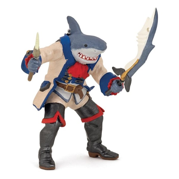 Mutant Shark Pirate Figurine - PAPO - För Barn Pojkar - Från 3 år - Inomhus
