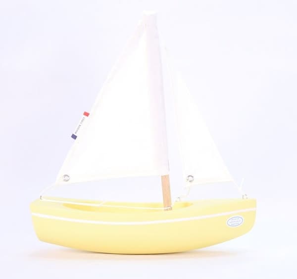 Maison Tirot - Båd Le Sloop jaune 21cm - TIROT Gul