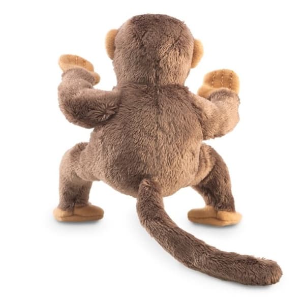 Mini Monkey docka och teater - Folkmanis Puppets - 2738 - Blandat barn brun