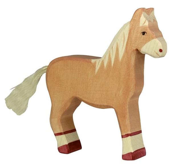 HOLZTIGER - 80033 - FIGUR - HÄST, STÅENDE -...
