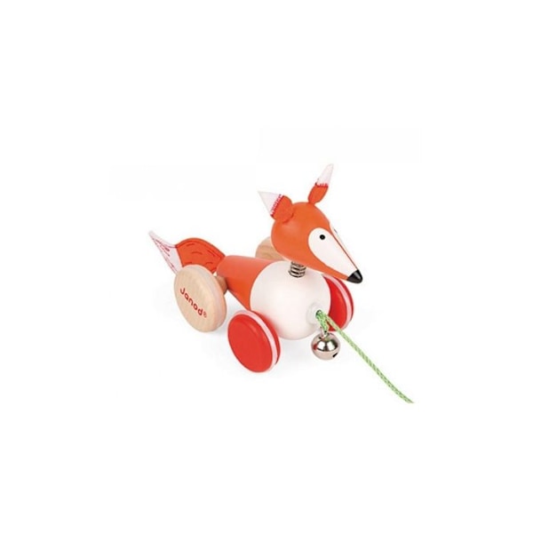 Zigolos Fox Walking Toy - JANOD - Trä - Från 12 månader Flerfärgad