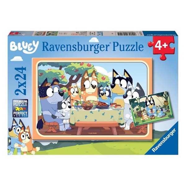 Puzzle Lapsi - RAVENSBURGER - HERE WE GO! - 2x24 pala - Animaatiot - Yhdistetty