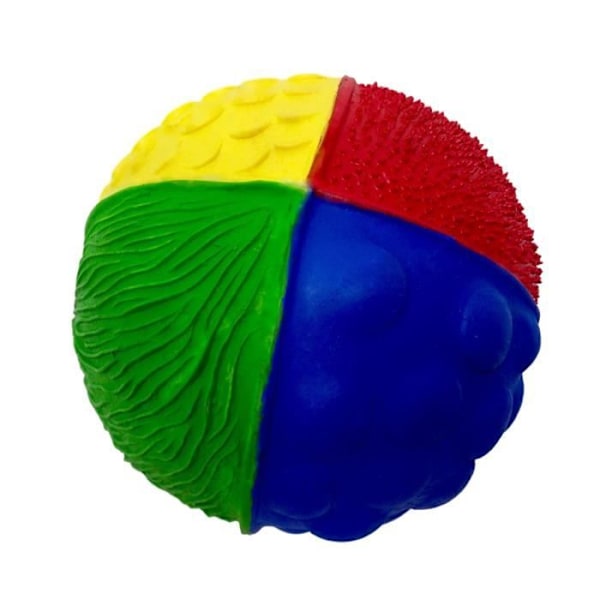 LANCO Textured Ball - 9 cm Naturgummi Flerfärgad