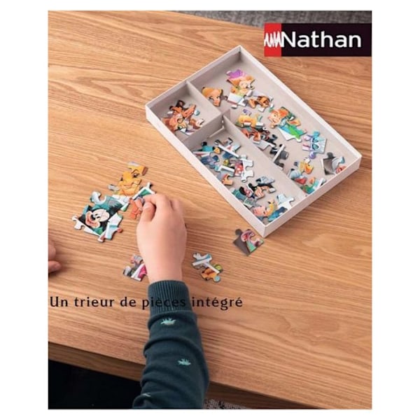 100 bitars pussel - NATHAN - Pokémon Pikachu Eevee - Vit - Blandat - 6 år