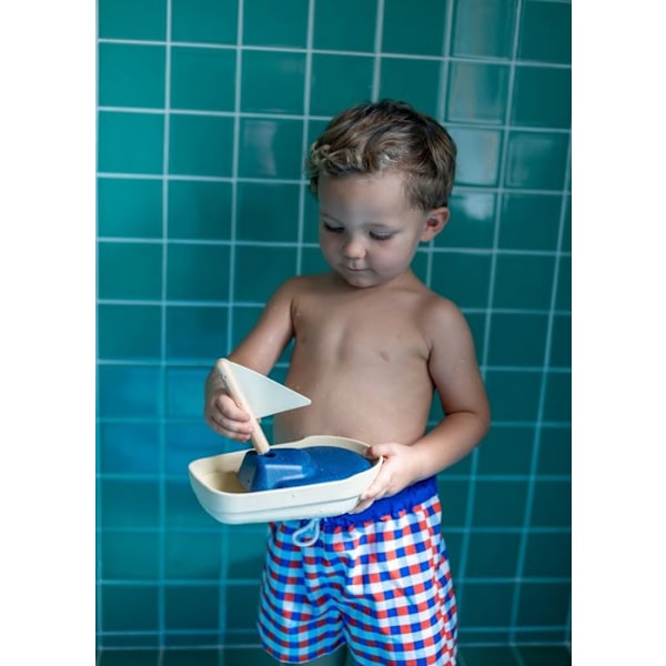 Plan Toys - Stor segelbåt 21 cm - BYXA Beige