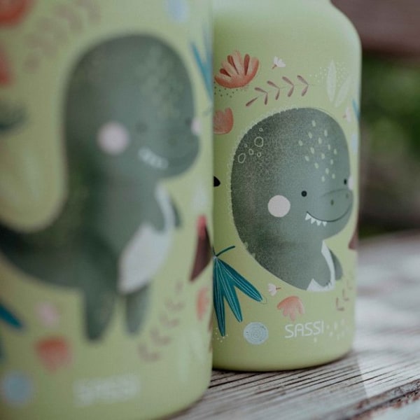 Sassi Junior - Cracky the dinosaur isolerad flaska 350 ml Flerfärgad