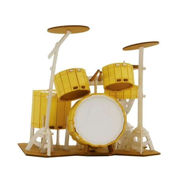 Fridolin - 3D papirmodel batteri Gul