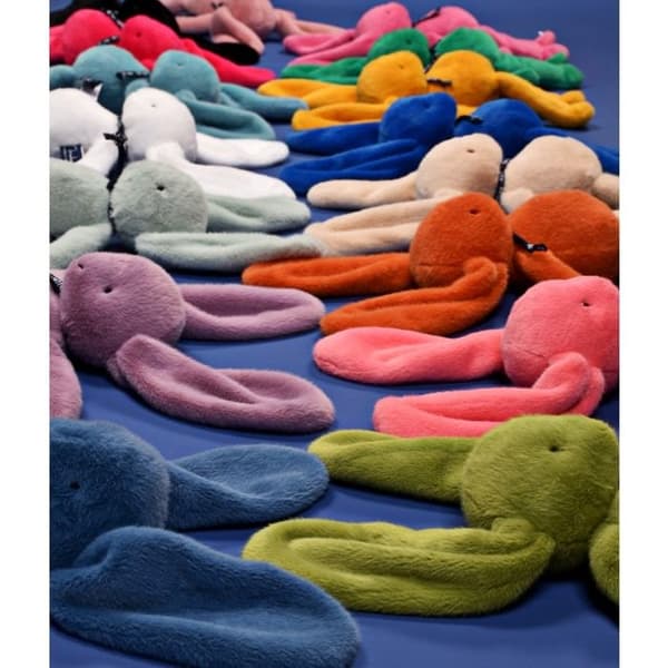 Lapin Meloe Rose Bubble Gum - 37cm - MAÏLOU TRADITION - PELUCHES/Animaux - MA0295 - Polyester / Bomuld Ros