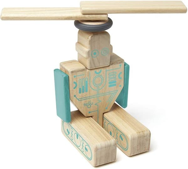 Tegu - Magnetiske blokke Magbot beige