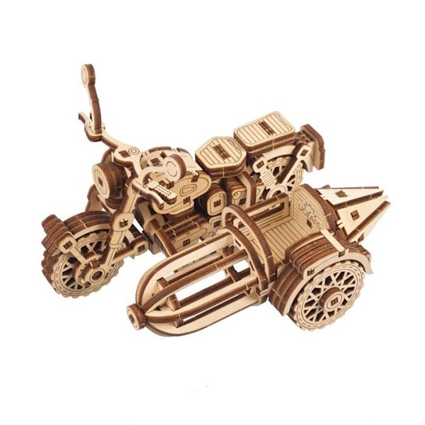 Hagridin lentävä moottoripyörä™ - Ugears - 3D puupuzzle Beige