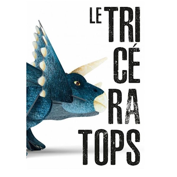 Kirja ja 3D-malli Dinosauruksista - Trikeraatti Blå