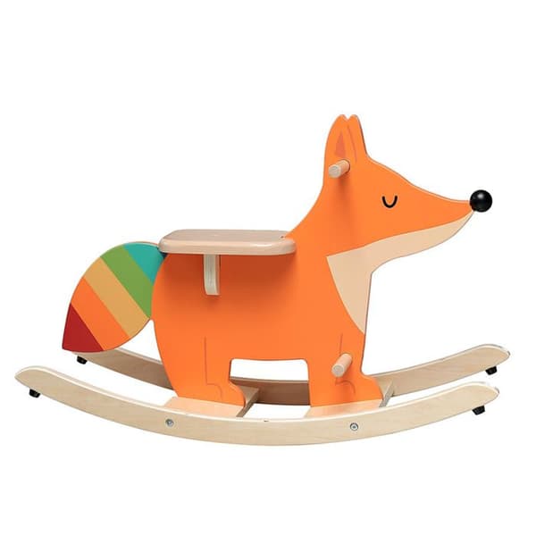 Bascule - Vilac - Ræv Andy Westface - Træ - 32 cm - 12 måneder til 4 år Apelsin