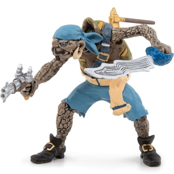 Figurine pirat mutant sköldpadda Multifarvet