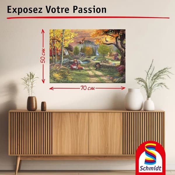 Schmidt Spil - Puzzle Rox og Rouky 1000 dele - SCHMIDT brun