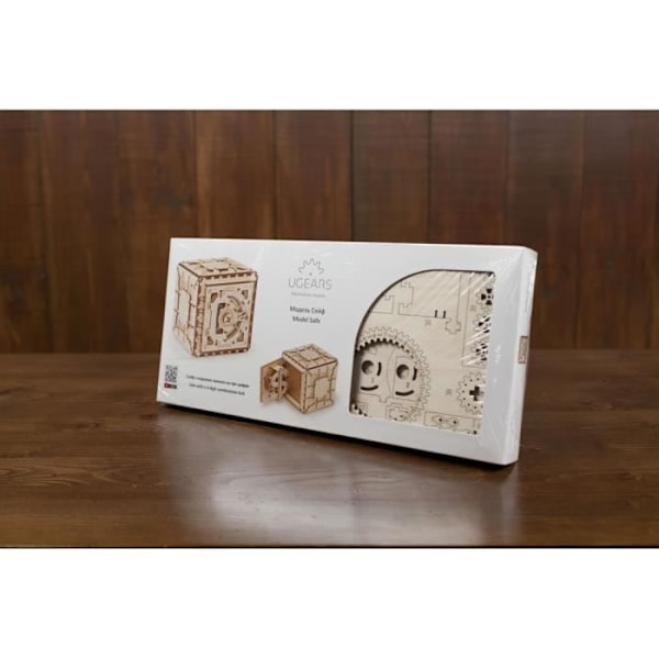 UGEARS Träskåp - Mekaniskt 3D-pussel - Funktionellt - Brun - 179 bitar Beige