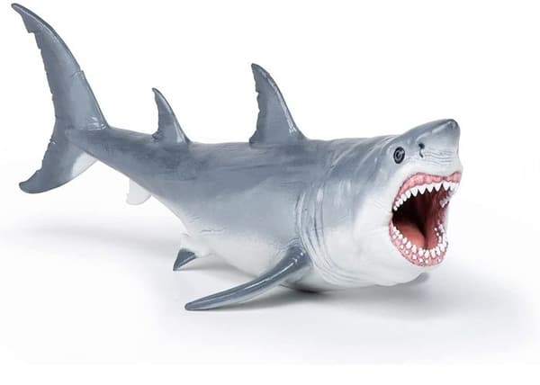 Præhistorisk figur: Megalodon Enfärgad