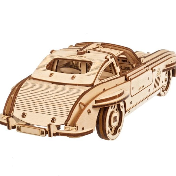 Kohdemalli - UGEARS - Siipillinen urheiluauto - 262 osaa - Puu - 14 vuotta ja yli Beige