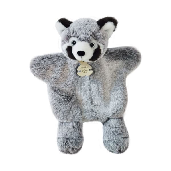 Doudou Cie Marionnette SWEETY MOUSE Panda Vit och svart