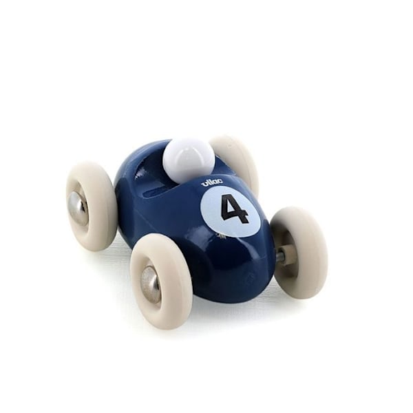 Mini roadster i trä - Vilac - Mörkblå - 7 cm - Leksak för barn - Tillverkad i Frankrike Blå