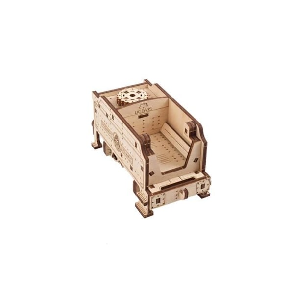 UGEARS Harry Potter Tylypahkan puinen juna rakennettavaksi – 3D-puinen mallipalapeli rakennettavaksi Beige