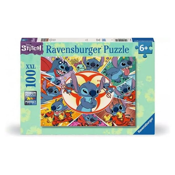 Pussel 100 bitar XXL: I min egen värld, Stitch, Disney Monivärinen