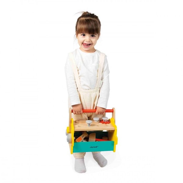 Brico'Kids Robot Toolbox - Gör-det-själv-spel för barn - 25 tillbehör + 3 verktyg - Imitationsspel - Från 36 månader färgrik