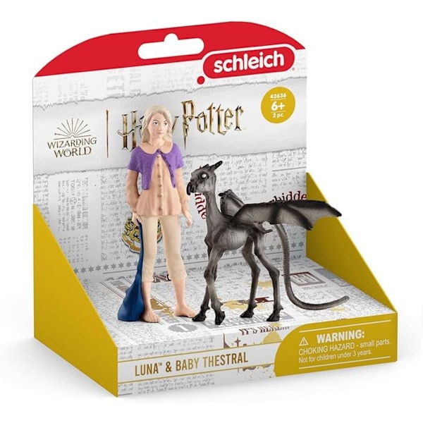 Figuriini Luna ja Vauva Sombral, Harry Potter, lapsille alkaen 6-vuotiaille, Schleich 42636 Harry Potter, WIZARDING WORLD -universumi Flerfärgad