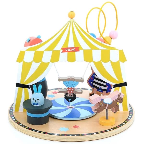 Vilac - Circus väckningsleksak Beige