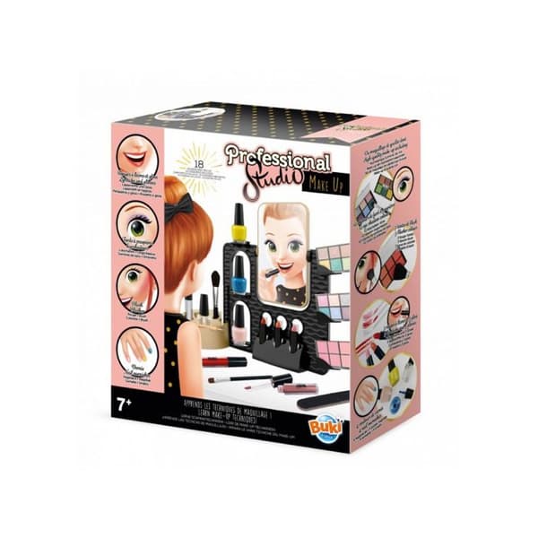 Buki France Professionelt Makeup Studio - Til børn - Med opbevaring og tilbehør Flerfärgad