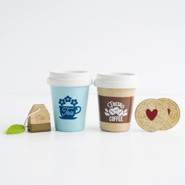 Le Toy Van Honeybake Eco-Cups - Te och kaffe - 2 st