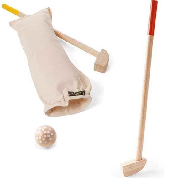 Mini Golf Dobbelt i Træ - PLAN TOYS - Unisex - Fra 4 år Blandad